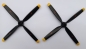 Preview: 045-24127-02 Luftschraube 6x4" 4-Blatt AMX-P51 2St.